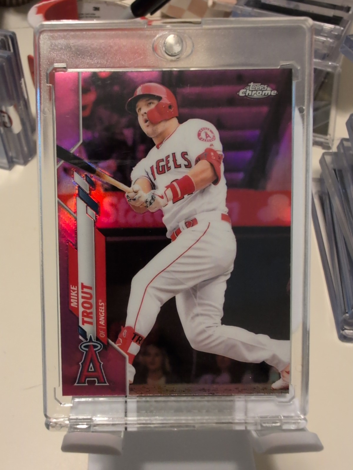 2020 Topps Chrome - Mike Trout #1 Pink Refractor