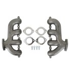 8505HKR Hooker BlackHeart LS Swap Exhaust Manifolds - Rear Dump - Natural Cast