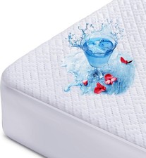 100 Waterproof Mattress Protector Queen Size Mattress Cover 3D Air Fabric