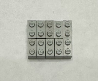 Vintage Modulex 10 Bricks 2x1 Gray With LEGO Logo | eBay