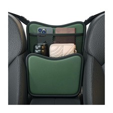 Car Organizer Storage Between Seats, Leather Car Console Hanging Storage Orga...