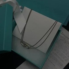 Tiffany HardWear Large Double Link Pendant Silver - Authentic