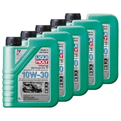 Universal Gartengeräte Öl 10W-30 Rasenmäher Motoröl 4-Takt LIQUI MOLY 5X 1 Liter