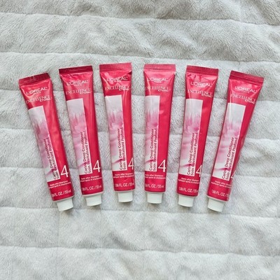 6ct L'oreal Excellence Creme 4 Caring Deep Conditioner Lot 6 Tubes 1.86 fl oz
