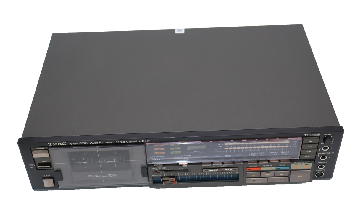 V-909RX TEAC Cassette Deck Auto Reverse Stereo DBX Teac Case