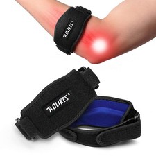 2 PACK Tennis Golf Elbow Brace Strap Black Strain  Sprain Injuries Pain Relief