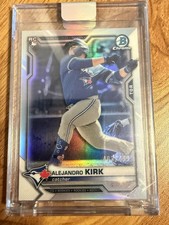 Alejandro Kirk 2021 Bowman Chrome Refractor Rookie Card /499. rookie card picture