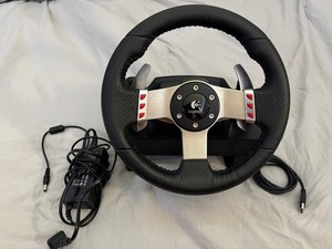 【良ジャンク品】G27 RACING WHEEL Logitech G27 Force Feedback Racing Steering Wheel, Pedals