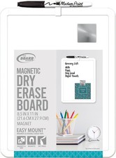 Board Dudes Magnetic Framed Dry Erase Board-8.5"X11"