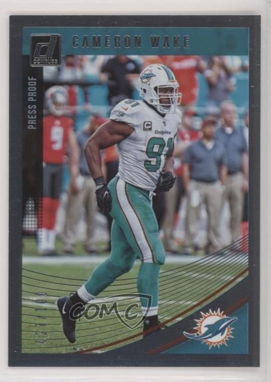 2018 Panini Donruss Press Proof Silver 27/100 Cameron Wake #170 0a1
