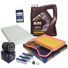 Inspektionspaket Filtersatz VW UP Skoda Citigo Seat Mii 1.0 4L Mannol ÖL 5W40 