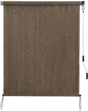 Outdoor Sunshade Roller Shades 48" W x 96" H, Cordless Roll Up Shade Blinds