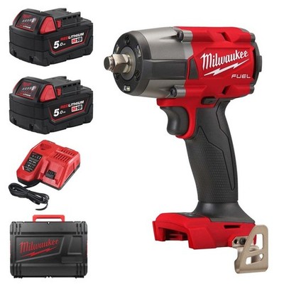 Milwaukee M18FMTIW2F12-502X 18V GEN2 Mid-Torque 1/2'' Schlagschrauber mit Ring