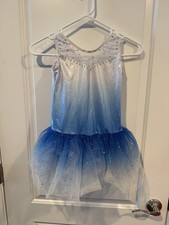 Girls Gymnastics Leotards with Skirt Ballet Tutu Dance Dress Size 8