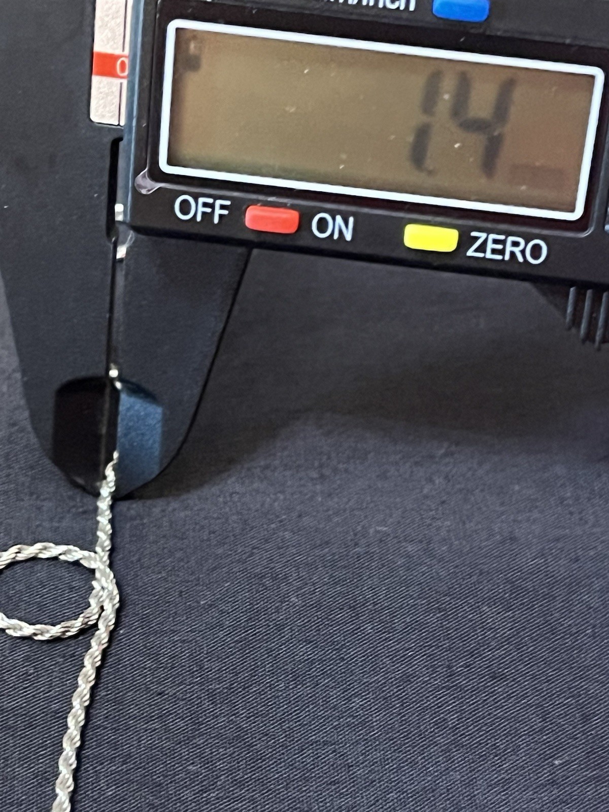 Solid Sterling Silver Rope Chain Diamond Cut 20” … - image 4