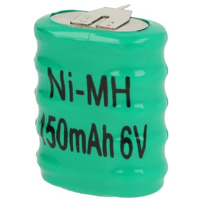 NiMH Ersatz 5-Knopfzellen-Akku Typ 5/V150H 150mAh 6V mit 3 Pins