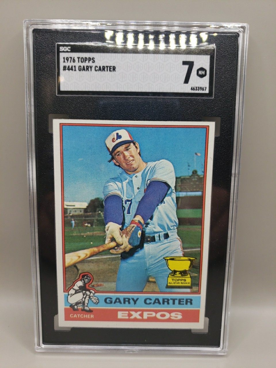 1976 Topps Gary Carter #441 Montreal Expos SGC 7