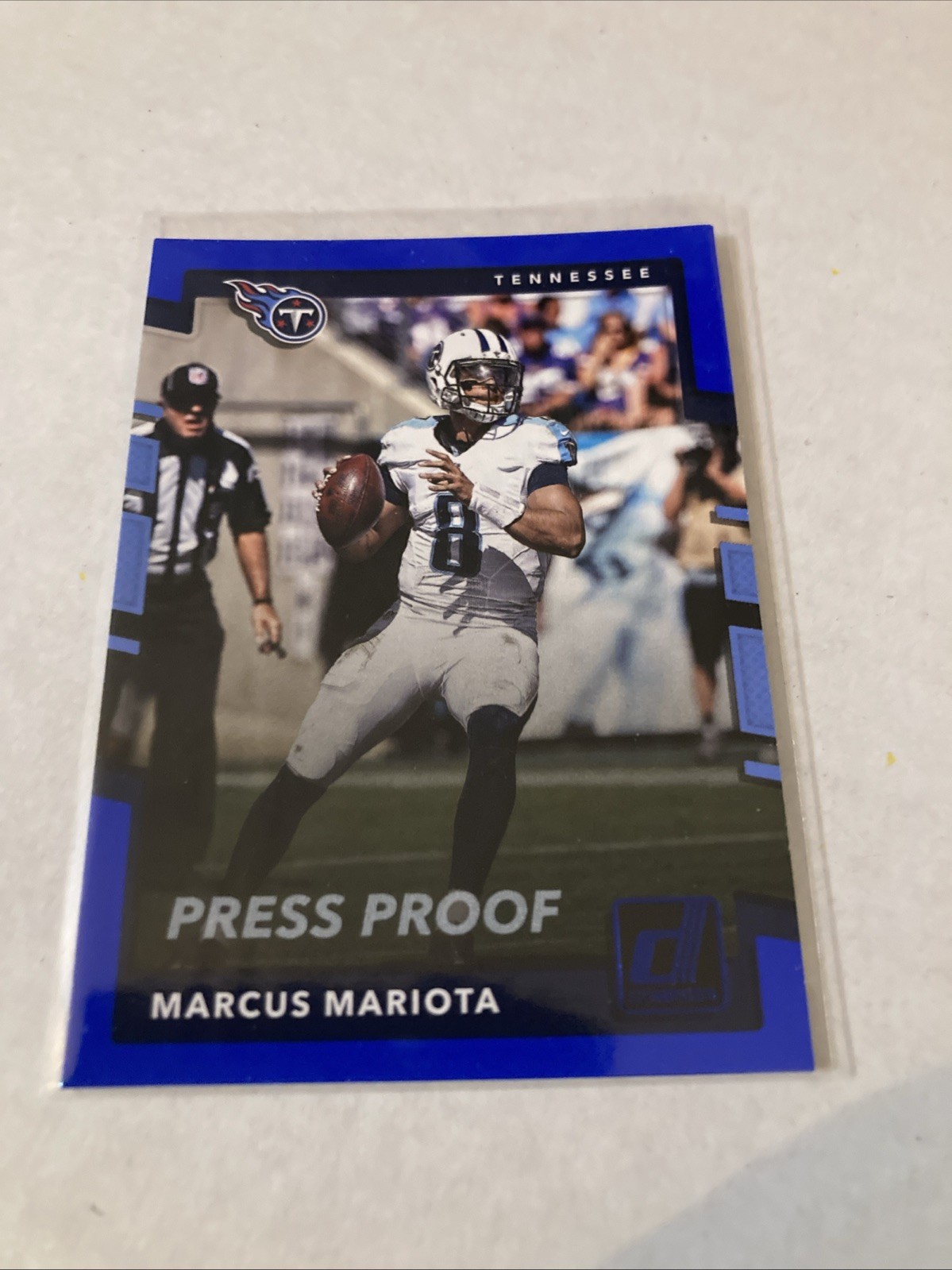 2017 Donruss Football Blue Press Proof #214 Marcus Mariota Titans