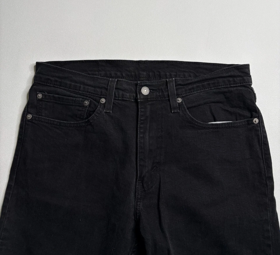 Levi's 511 Slim Fit Mid Rise Red Tab Black Denim Classic Jeans Men's 34 x 32 - Image 2 of 4