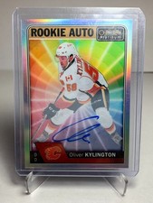 2016-17 O-Pee-Chee Platinum Rookie Rainbow Color Wheel Oliver Kylington Auto