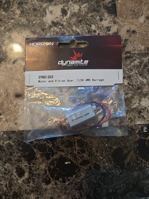 DYNS1203 Motor And Pinion Gear: 1/24 4wd Barrage