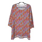 She Street Nova Hi-Low cotton stretch top in Pastel Pop, size S/M (oversized!)