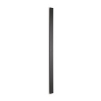 LED Wandleuchte Indirekt Stahl Schwarz 3000 K H:160 Cm Wandlampe Wohnzimmer