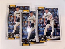 Topps 2023 MLB Rookie Card Lot 3 Cards Jacob Misiorowski Milwaukee Brewers