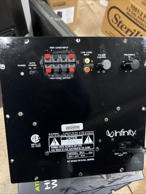 Infinity BU-1 Active Powered 8'' Subwoofer Amp Amplifier Untested!!
