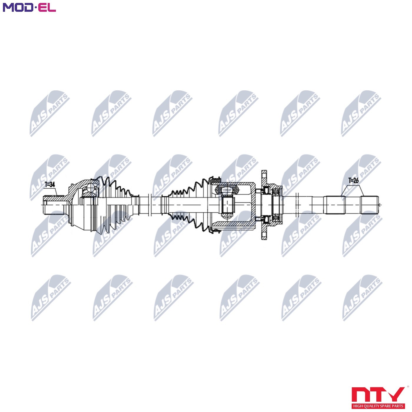 N.T.Y. NPW-ME-184.NTY Drive Shaft for MERCEDES-BENZ - Image 5