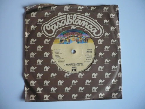 Kiss I Was Made For Lovin' You 7" Vinyl UK 1979 Casablanca 1st Press Single EXC