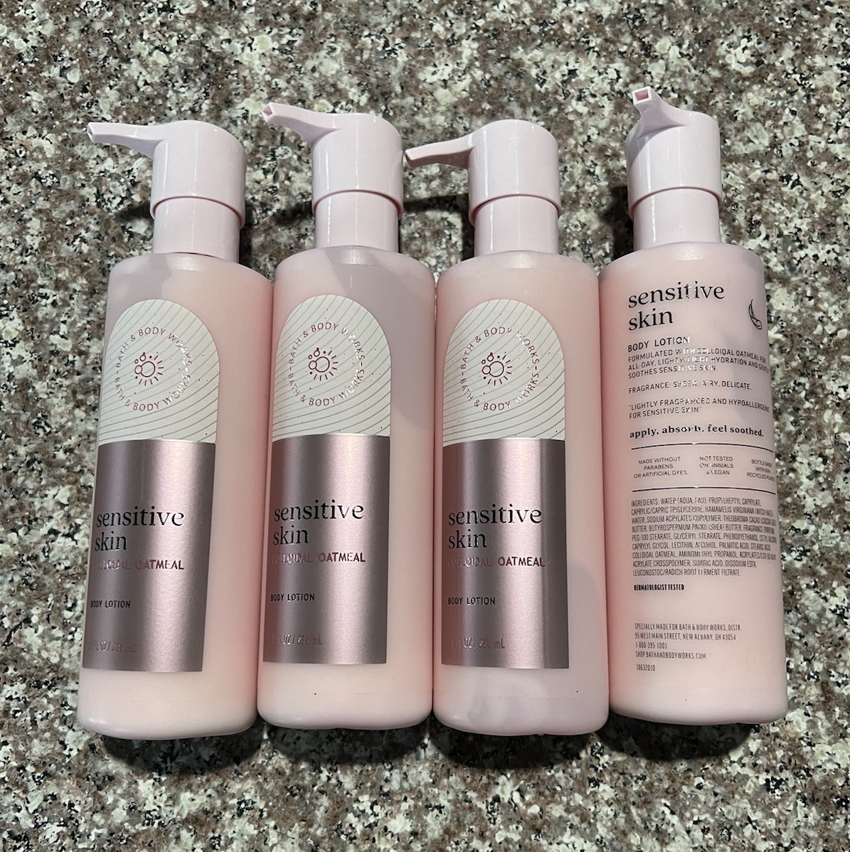4 Bath & Body Works Sensitive Skin Colloidal Oatmeal Body Lo
