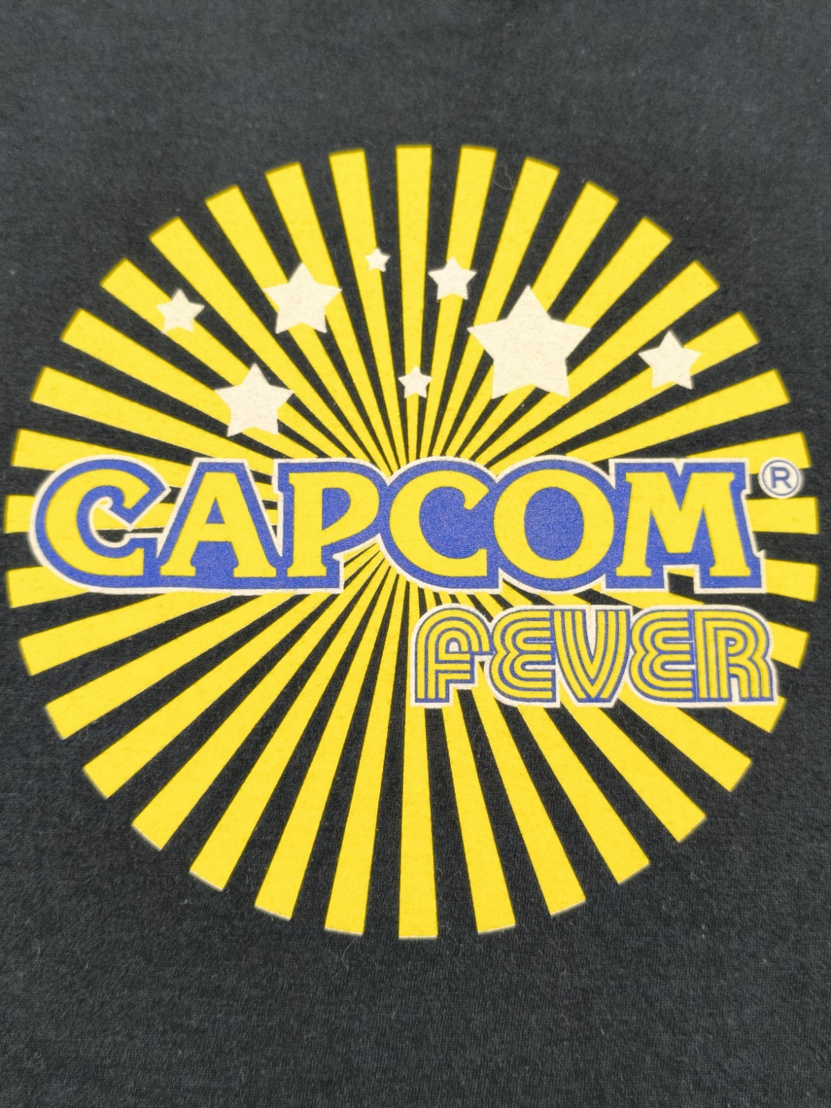 Capcom Fever Gaming T-Shirt Size M Black Blue SOL'S Regent Vintage Retro Promo image 5