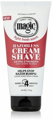 6 PACK Magic Razorless Cream Extra Strength 6.5 oz - Soft Sheen Carson