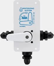 B&B MOLDERS 94227 WINTERIZATION BYPASS VALVE w/PEX & PLATE *S46