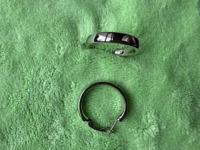 Ohrringe Creolen von Pierre Lang silber glänzend
