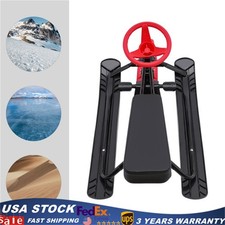 Snow Racer Sled w/ 2 Serrated Foot Brakes 220.5lbs Load Black red Kids