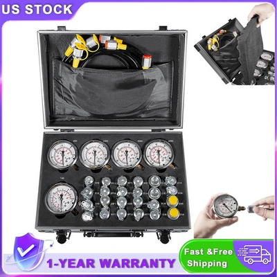 #ad 60P Hydraulic Pressure Test Kit for Caterpillar Case John Deere Bobcat Komatsu $327.95