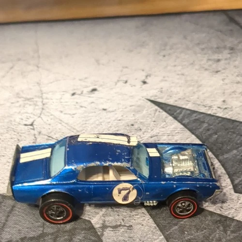 Hot Wheels Nitty Gritty Kitty Redline Wheels 1968 Mercury Blue Diecast Car