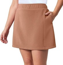 Mondetta Women's High Rise Walking Athletic Skort  Pink Sz XXL New