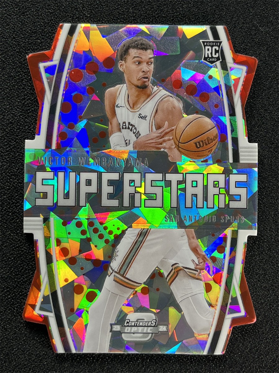2023-24 Contenders Optic Victor Wembanyama #3 Die Cut Red Ice Superstars /175