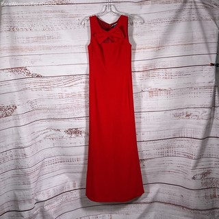 Karl Lagerfeld Red Sleeveless Front Bow Design Dress Size 10