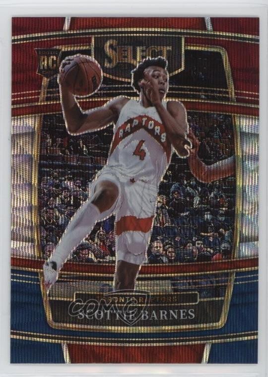 2021-22 Panini Select Concourse Tri-Color Prizm Scottie Barnes #74 0w90