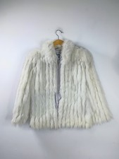 SAGA Blue Fox Fur Coat Women's Small