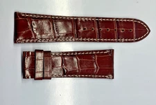 26mm Brown Genuine Alligator Watch Band - USA