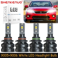 For Honda Accord 1990-2012 White 9005 9006 LED Headlights Bulbs High Low Beam Z8
