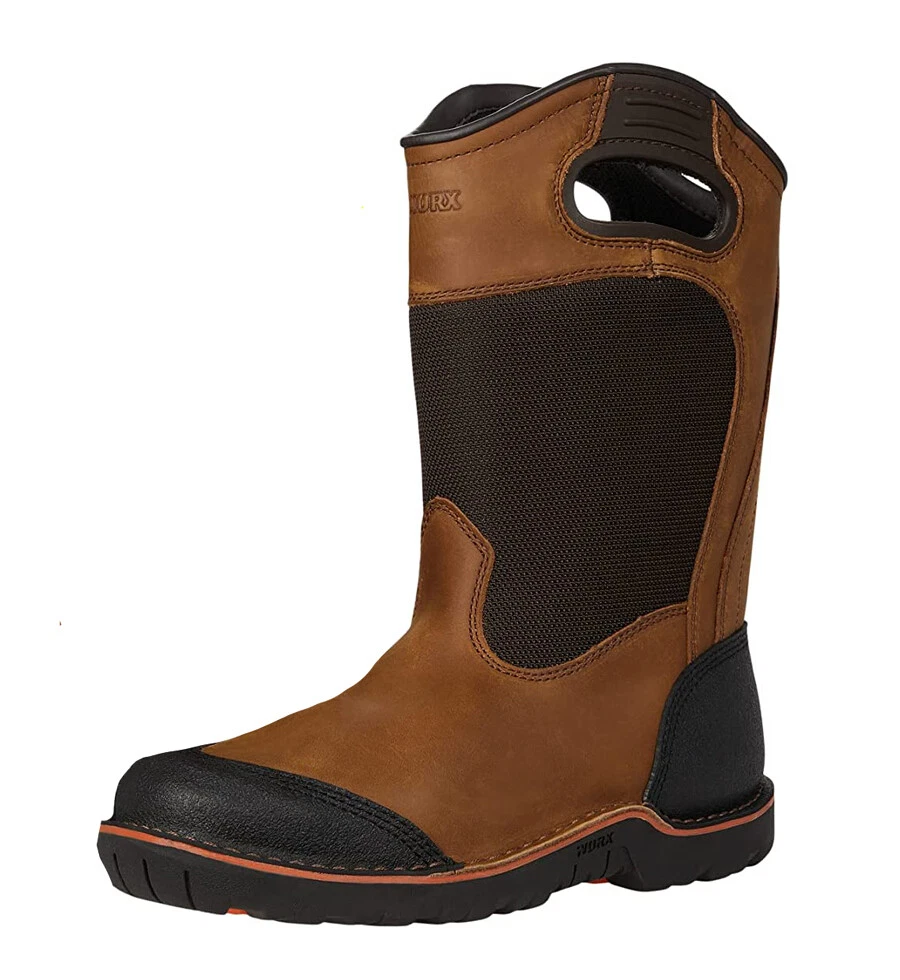 Red wing worx steel toe boots clearance