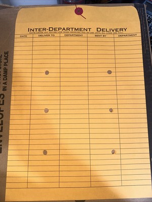 Universal Light Brown Kraft String & Button Interoffice Envelope 10 x 13 100/Box