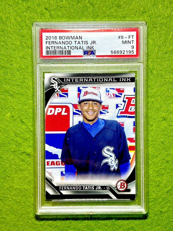 Fernando Tatis Jr PSA 9 ROOKIE CARD 2016 Bowman INTERNATIONAL INK Insert DR RC