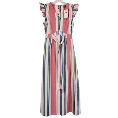 strapless linen plunge neck midi dress Elise | Lemon Plunge-Neck Midi Dress With Drop-Waist